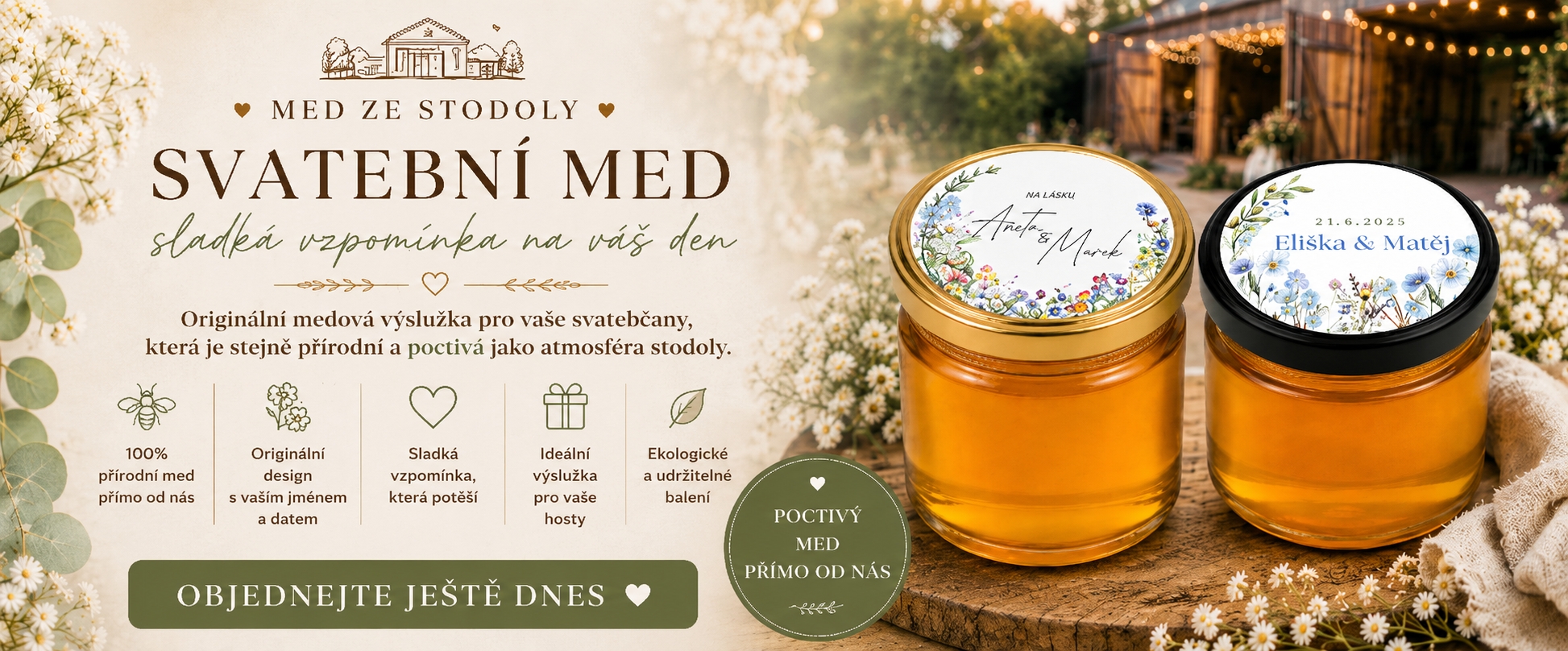 Med pro svatební hosty | Personalizované svatební medy
