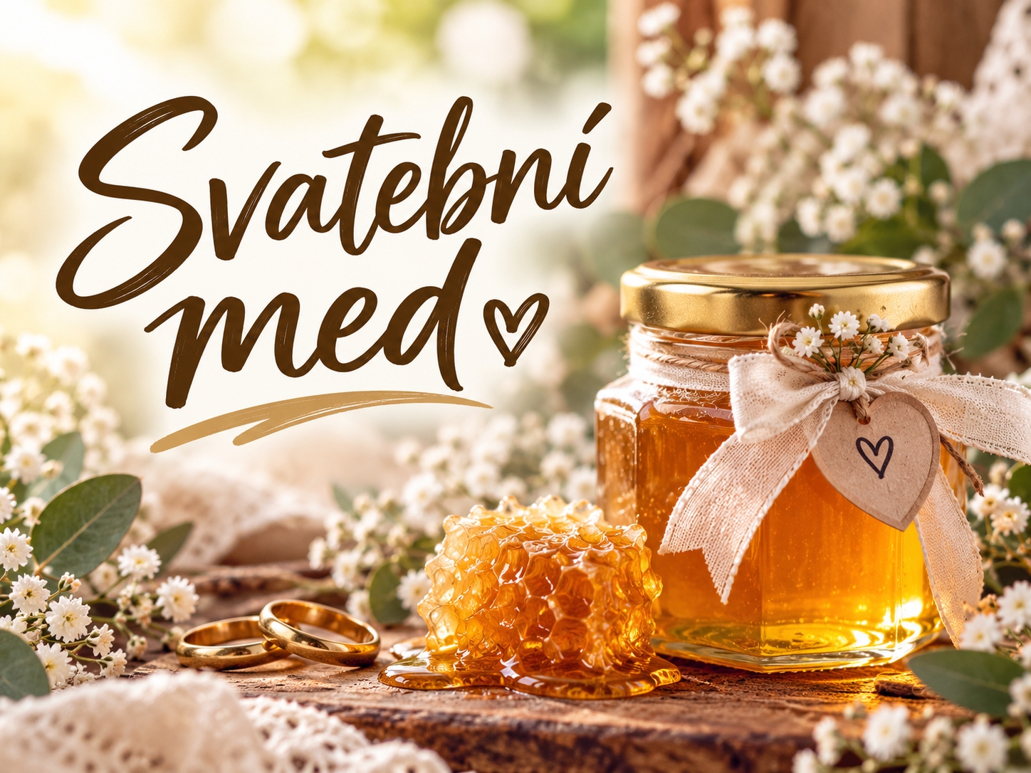 Svatební med jako výslužka pro svatebčany