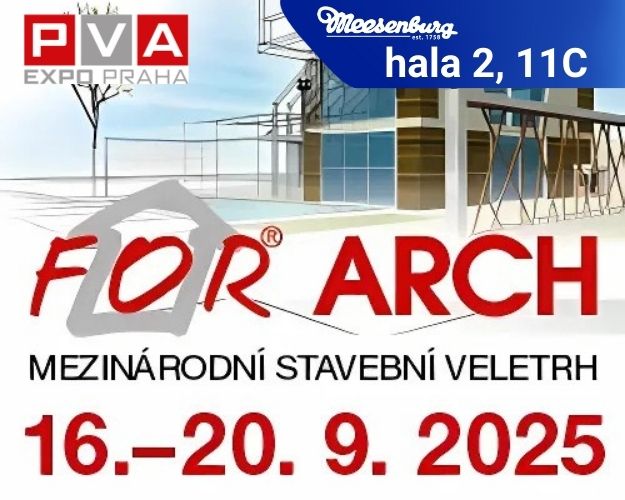 Zveme Vás na veletrh FOR ARCH 2025