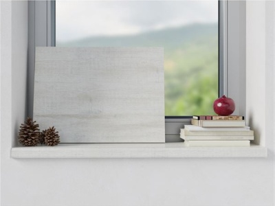 Vnitřní dřevotřískový parapet dub bělený