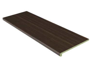Vnitřní dřevotřískový parapet tmavý ořech deska