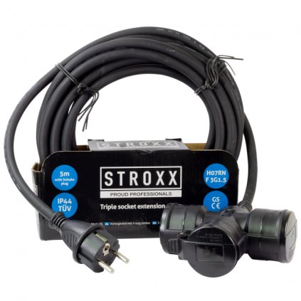 Prodlužovací kabel STROXX  5m s rozbočkou