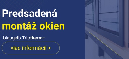 Predsadena montaž okien