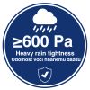 Odolnosť voči hnanému dažďu ≥ 600 Pa