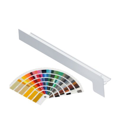 Koncový uzáver z Alu 360 /25 mm, na omietku - RAL, ľavý