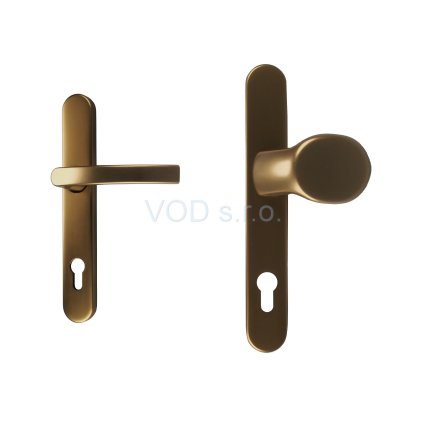 Štítové kovanie guľa/kľučka KRONOS F4 starý bronz / ZA, 8mm, PZ 92/