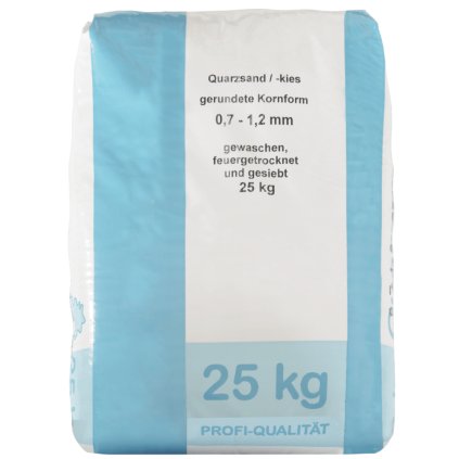 FLK Kremičitý piesok, frakcia 0,7-1,2 mm, vrece 25 kg