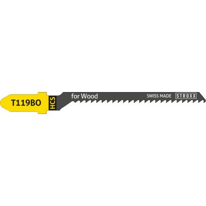 Sada pílových listov STROXX pre priamočiare píly HCS T 119 B, na drevo 2-15 mm, 5 ks