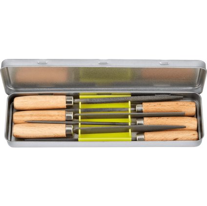 Sada pilníkov na kľúče Fortis 100 mm H2 kovová škatuľa