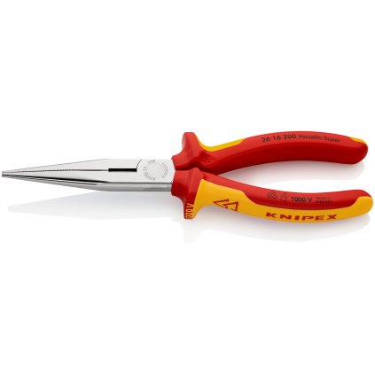 Knipex 26 16 200 VDE ploché ihlové kliešte rovné 200 mm