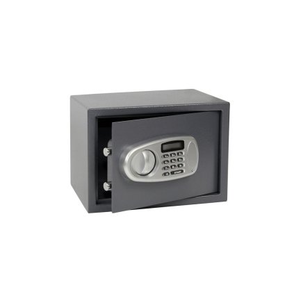 Oceľový trezor 350 x 250 x 250 mm s elektronickým zámkom a LCD displejom