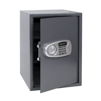 Oceľový trezor 346 x 496 x 270 mm s elektronickým zámkom a LCD displejom