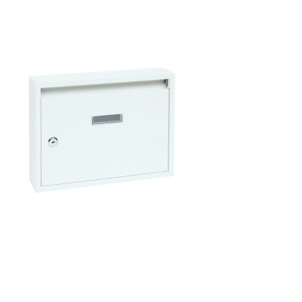 Oceľová poštová schránka 320 x 240 x 60 mm - biela