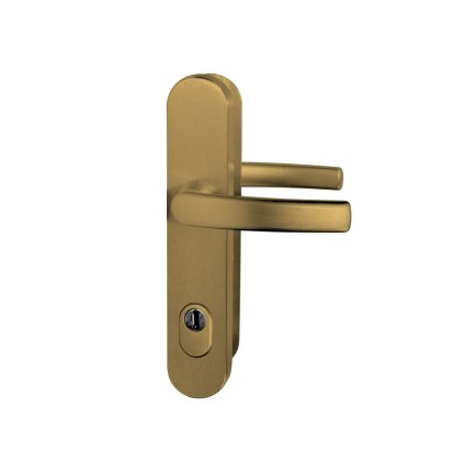 Štítové kovanie kľučka/kľučka s prekrytím RICHTER 111 ZA90, F4 bronzový elox