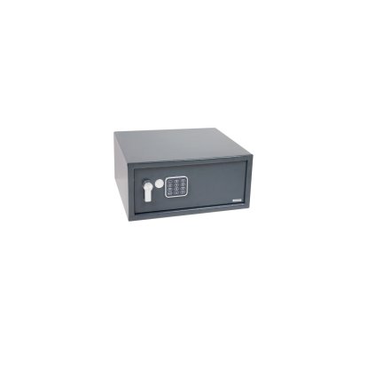 Oceľový trezor 430 x 200 x 380 mm s elektronickým zámkom, klávesnicou a pákou na otváranie