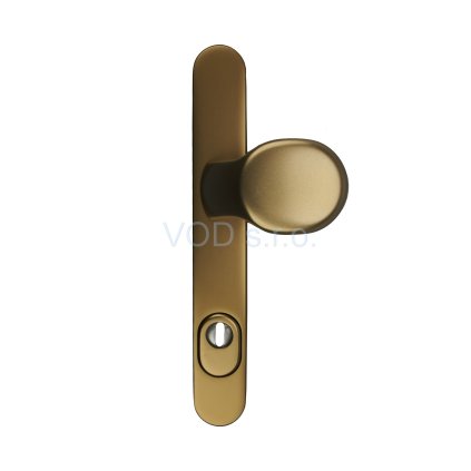 Polovičné kovanie vonkajšia guľa KRONOS PZ92/8, s krytom, F4 bronz