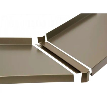 Spojka 135° z Alu 25 mm pre vonkajšie rohy - svetlý bronz