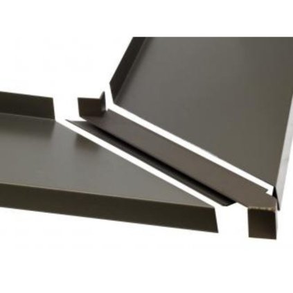 Spojka 90° z Alu 25 mm pre vonkajšie rohy - tmavý bronz