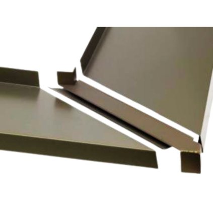 Spojka 90° z Alu 25 mm pre vonkajšie rohy - svetlý bronz