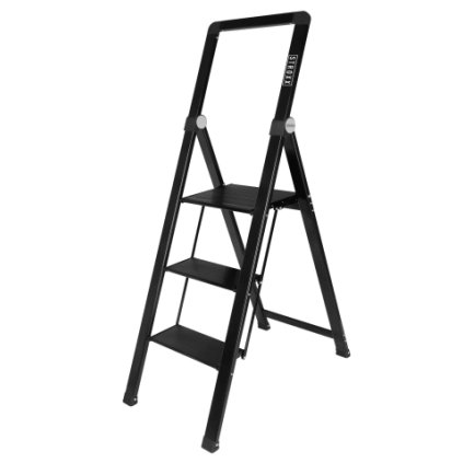 STROXX skladacie hliníkové schodíky, 3-stupňové, nosnosť 150 kg