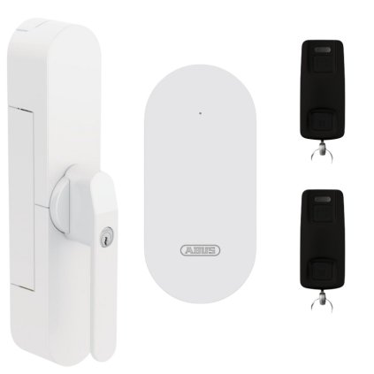 Sada automatických okenných kľučiek Abus One Wintecto + Bridge + 2 x diaľkové ovládanie