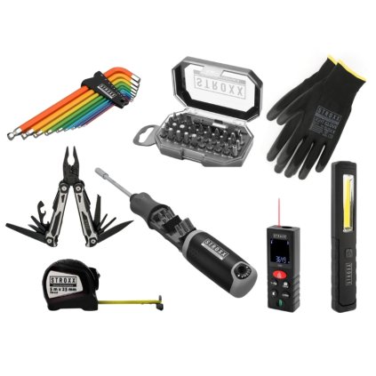 STROXX Darčeková sada náradia pre domácich majstrov L