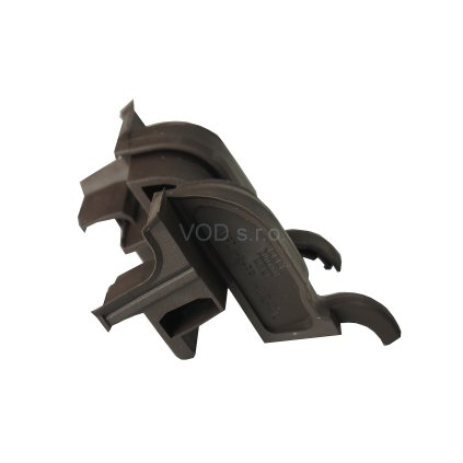 Krytka rámovej odkvapnice DONAU 22/24 F-TI 15-20° hnedá, pravá