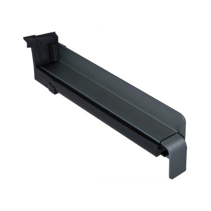 Koncový uzáver z Alu s tesnením na omietku BF 2504-Z RAL7016M 150/25 mm, pravý