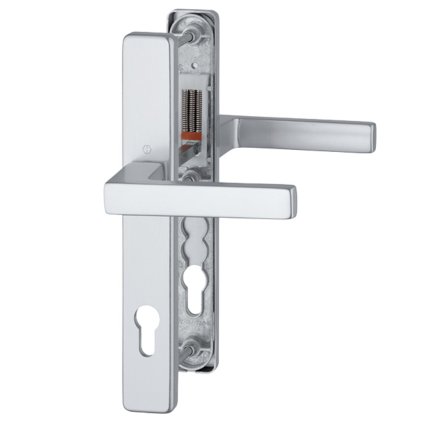 Štítové kovanie kľučka/kľučka Hoppe Austin 36mm doska F1 strieborná /8mm,PZ92/ dvere 67-72mm