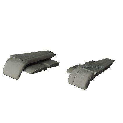 Krytka krídlovej odkvapnice  CZ FP 8532 sivá, ľavá