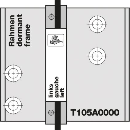 Vŕtacia šablóna 91,5 mm +2x kolík, 6x vymedzovací prvok