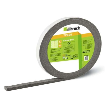 Tesniaca komprimačná páska TP600 illmod 600 5-10×15 sivá, kotúč 5,6 m