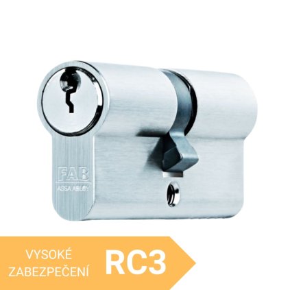 Cylindrická vložka FAB 200 RSGDNm, 40/75 mm, 3 kľúče
