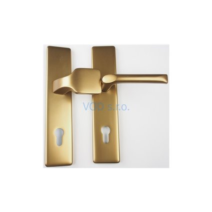 Štítové kovanie guľa/kľučka JUNO F4 starý bronz / 8 mm, PZ 92/ pre hrúbku 79-85 mm