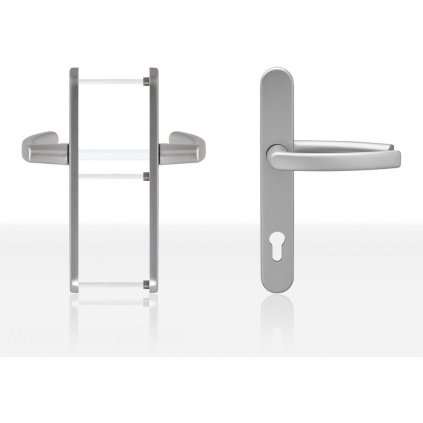 Štítové kovanie kľučka/kľučka BLAUGELB DGT30, PZ92, oceľ F9