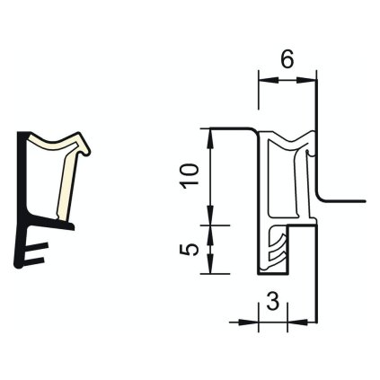 Tesnenie DEVENTER SP103A - hnedé