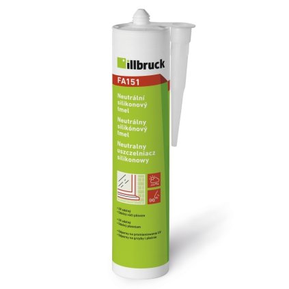 Neutrálny silikónový tmel FA151, transparentný, 310 ml