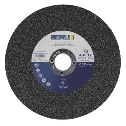 Rezný kotúč BLAUGELB 230 x 1,9 x 22,23 mm