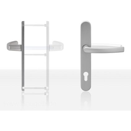 Polovičné kovanie vnútorná kľučka BLAUGELB DGT30 PZ92, F1 strieborná