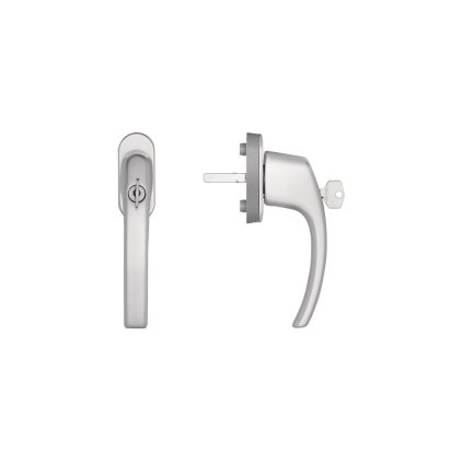 Okenná kľučka BLAUGELB FGS 1758 uzamykateľná, 45°, štvorhran 43 mm, vrátane skrutiek, F4