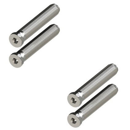 Upevňovacie prvky pre dverove závesy WX - sada 4 ks, dĺžka 71,5 mm