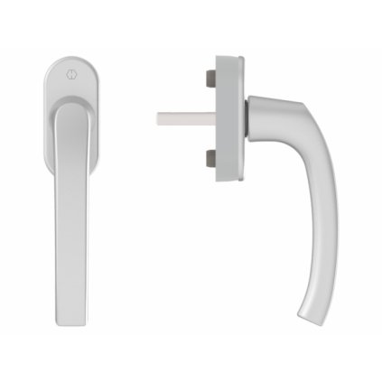 Okenná kľučka Hoppe Flensburg Secustic + VarioFit, strieborná F1, 7/32-42mm