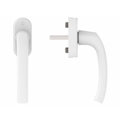 Okenná kľučka Hoppe Flensburg Secustic + VarioFit, biela F9016, 7/32-42mm