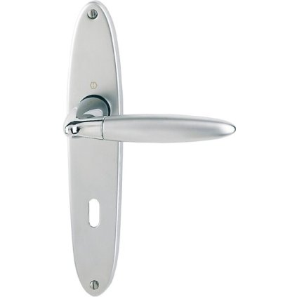 Interiérové štítové kovanie kľučka/kľučka Hoppe ATHINAI, CR/F98, BB72/8 Tl, 37-47 mm