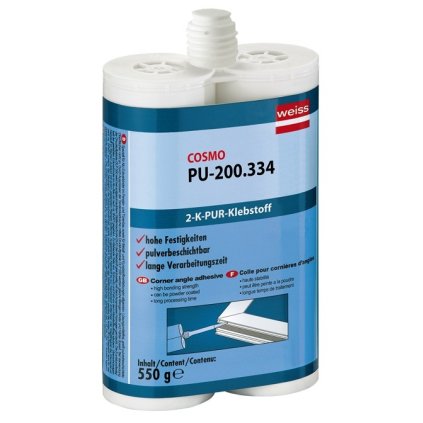 Lepidlo Cosmo 2-K-PUR 550 g, grafitovo sivá, PU-200.334