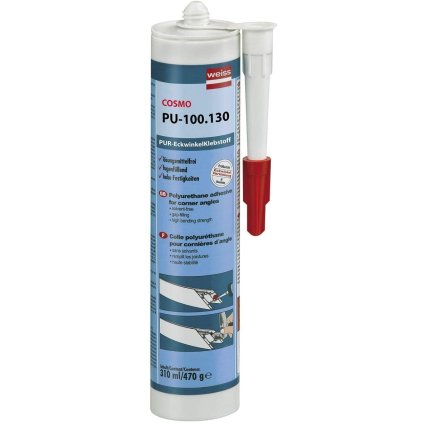 Hliníkové lepidlo Cosmo 1-K-PUR 310 ml, 470 g, biele