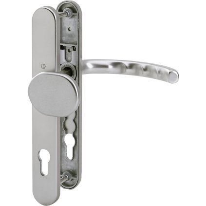 Štítové kovanie HOPPE Luxemburg guľa/kľučka F9 oceľ/8mm, PZ92/dvere 67-72mm