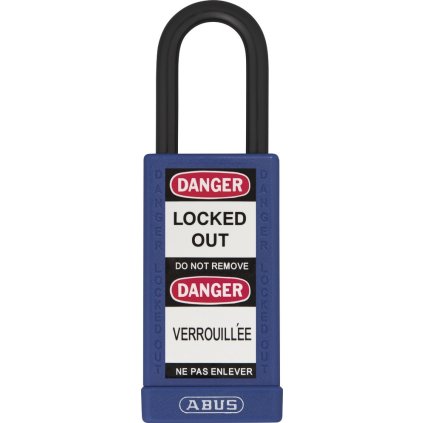 Visiaci zámok vo farbe 74LB/40 modrá