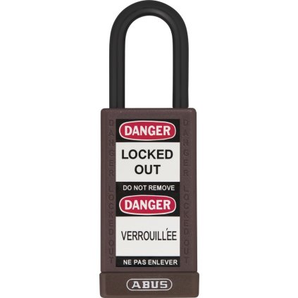 Visiaci zámok vo farbe 74LB/40 hnedý