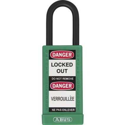 Visiaci zámok vo farbe 74LB/40 zelená